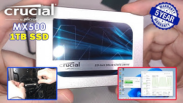 Crucial MX500 1TB 2.5" SSD  | Review, Installation and Speed Test