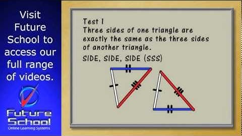 Congruent triangles.