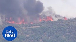 California wildfires force evacuations of 2,500 residents