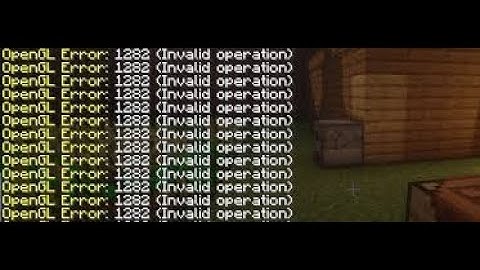 Fix Minecraft OpenGL error 1282 Invalid Operation Black screen 100% Fix 2022