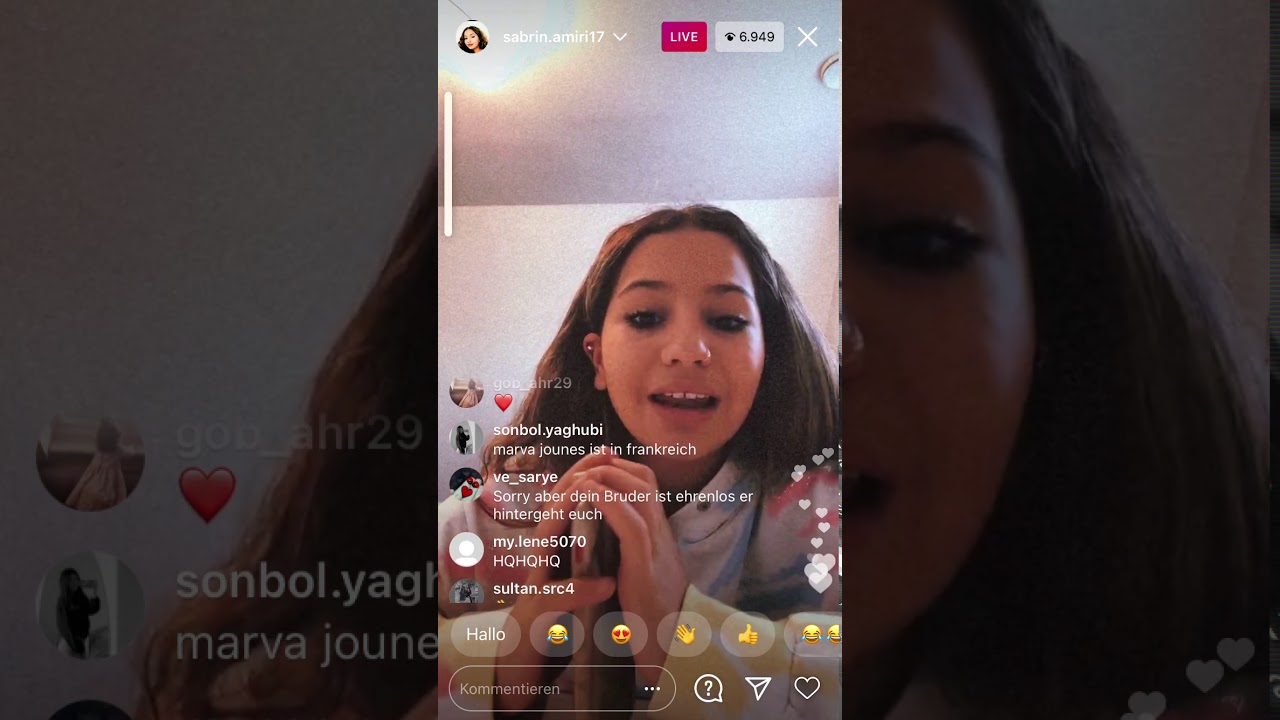 JOUNES SCHWESTER SABRIN REDET ÜBER MARIAM UND ALLGEMEINES ÜBER DIESE SITUATION LIVESTREAM VOM 29.11