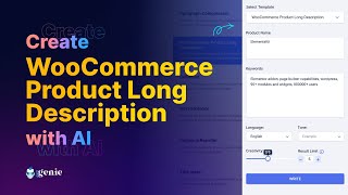 GetGenie AI Template : WooCommerce Long Product Description