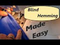 How to create a blind hem on your basic sewing machine. Two different methods with two types of feet