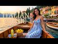 The Best Italian Coastal Music 🇮🇹 Relaxing Amalfi Coast & Lake Como Scenery 4K