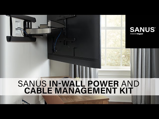 Sanus In-Wall Cable Management Kit for Mounted TV & Soundbar