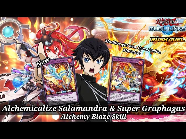 Maddox's New Pyro Fusion Deck Alchemicalize Salamandra & Super Graphagas  [Yu-Gi-Oh! Duel Links]