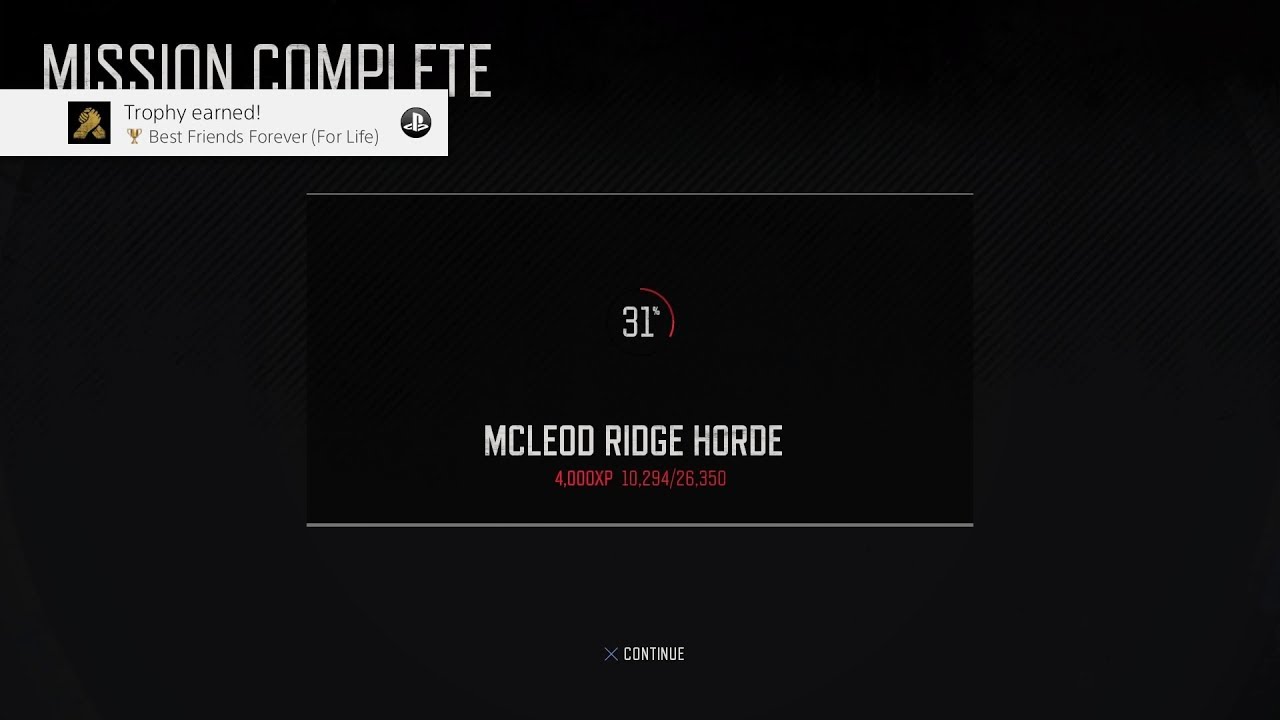 DAYS GONE How to unlock a Trophy ( Best Friends Forever(For Life) 