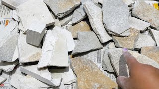 5KG SLATE ITEMS BROKEN UNSHAPED SOFT WHITE,CEMENTRY BLACK SHALE UNBOXING VIDEO FROM SAYYAAD SHADAAB  screenshot 1