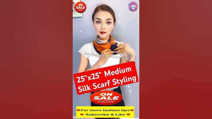 How to Tie Wear & Style 25 in x 25 in (65cm x 65cm) Medium Silk Scarf Tips #52 4k #Shorts