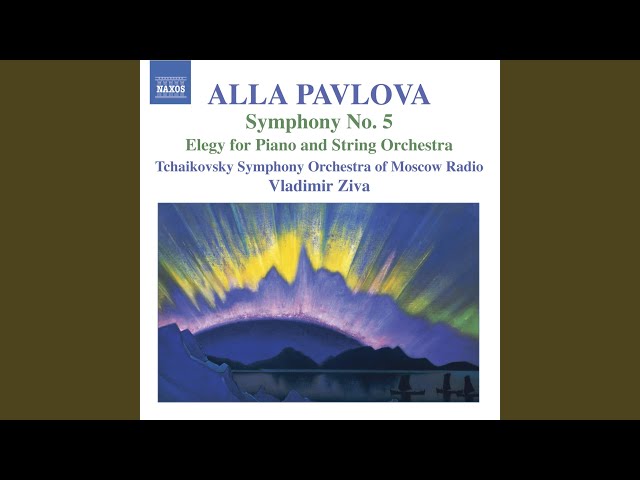 ピアノと弦楽オーケストラによるエレジーAlla Pavlova