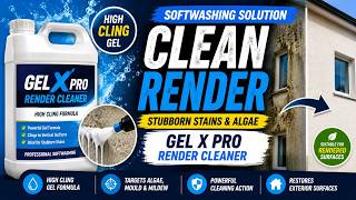 Gel X Pro Render Cleaner | High-Cling Softwashing Solution for Stubborn Organic Staining