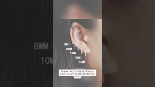 Famous Earrings Sterling Silver Hoop Ear Hinged Sleeper #earrings #earringstyle  #earringslovers Profile