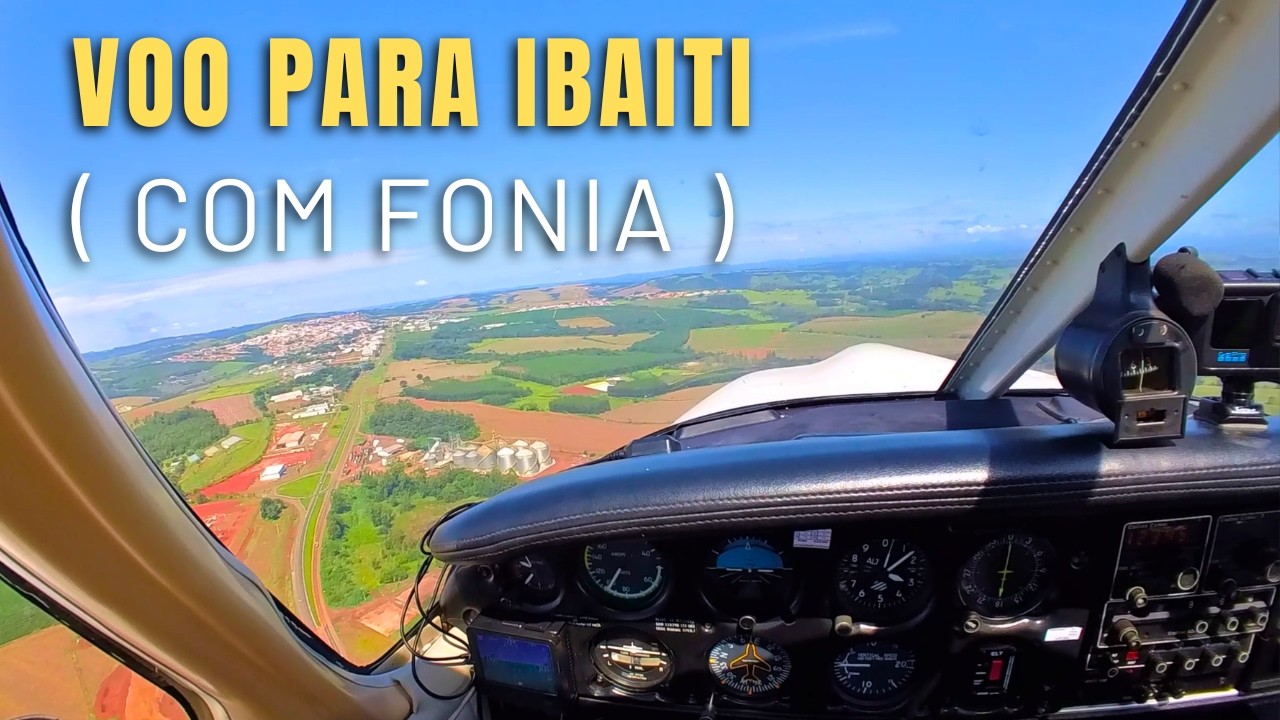 VOO INCRÍVEL NA VISÃO DO PILOTO PARA IBAITI PR ( COM FONIA )