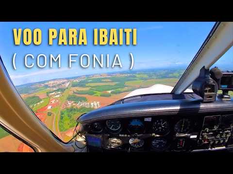 VOO INCRÍVEL NA VISÃO DO PILOTO PARA IBAITI PR ( COM FONIA )