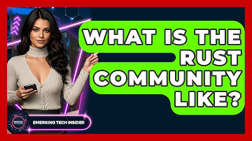 What Is The Rust Community Like? - Emerging Tech Insider