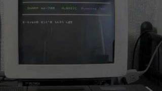 SHARP MZ-700 playing Rondo by Mozart