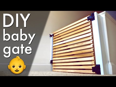 easy-diy-modern-baby-gate-or-pet-gate-👶//-how-to-build---woodworking