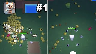 Chicken Invaders: Cat Survivor - Hyper Hybrid Casual - Gameplay Walkthrough (iOS & Android) screenshot 2