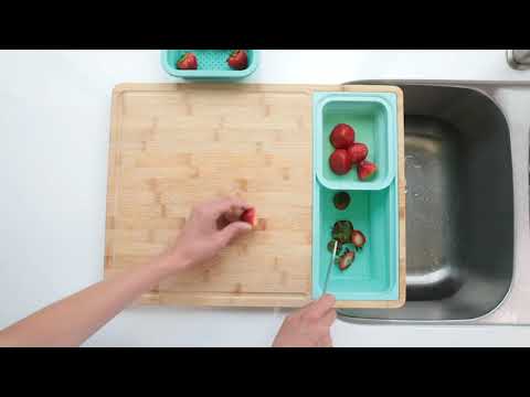 TidyBoard - Cutting Board with Meal Prep Containers