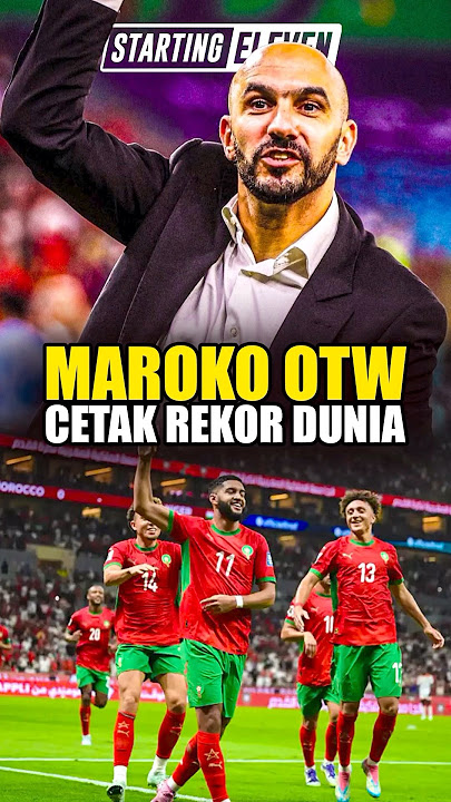 Detik-Detik Timnas Maroko Cetak Rekor Dunia | Maroko vs Bahrain
