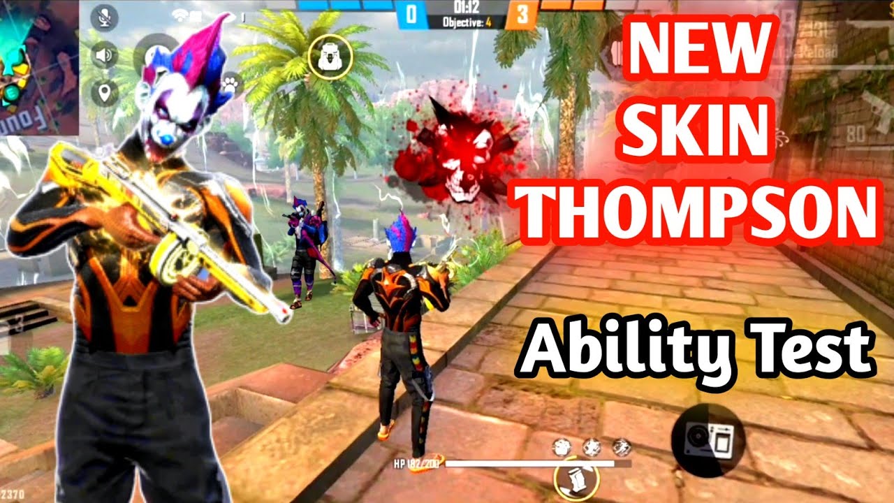 Thompson Gun New Skin Gameplay,In Game Look