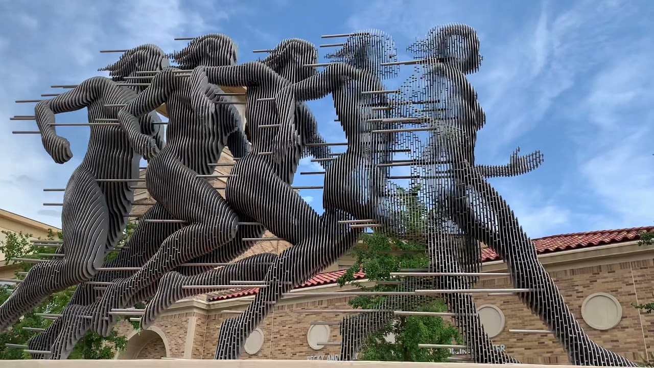 “Run“ - Women of Steel Sculpture at Texas Tech University