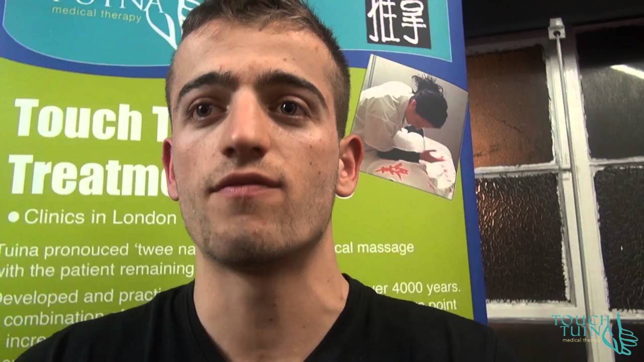 Esat East London Mauy Thai kick boxer tries Touch Tuina (medical) Massage