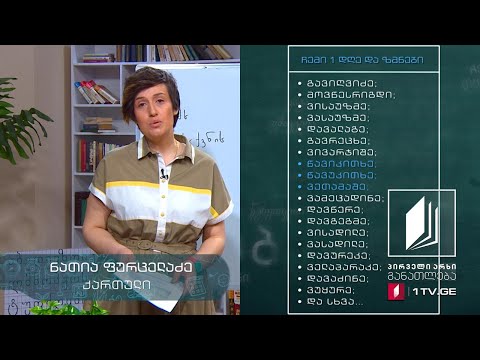 ქართული, VIII კლასი - ზმნა, ზმნისწინიან ზმნათა მართლწერა #ტელესკოლა