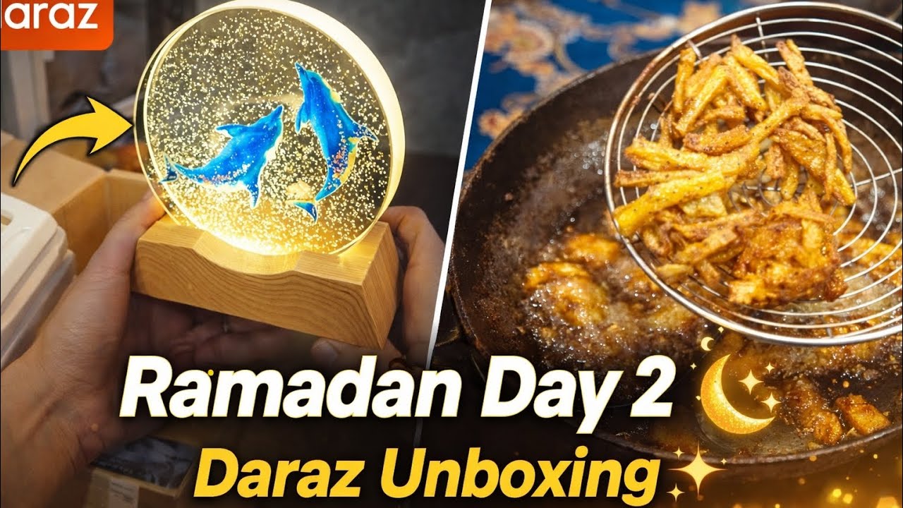 Ramadan Day 2 🌙 Daraz Unboxing | Potato Spiral Cutter Review | Iftar Time