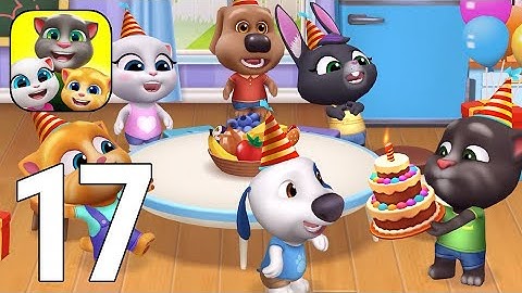 My Talking Tom Friends Gameplay Walkthrough Part 17 - Birthday Party [iOS/Android Games]