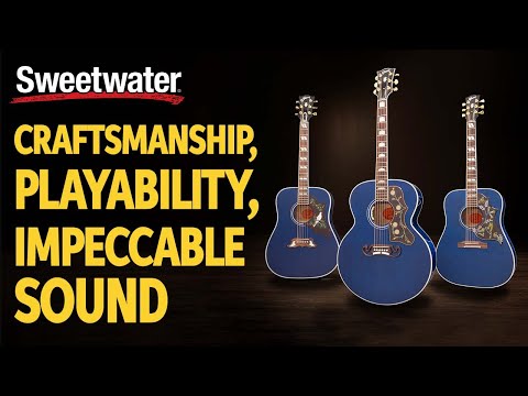 Gibson Acoustics in Viper Blue, Sweetwater Exclusive