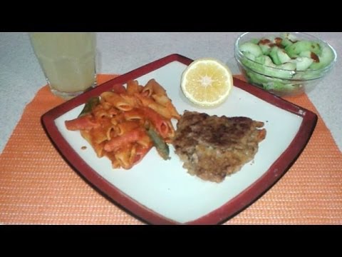 Menu de una dieta saludable