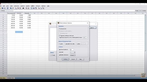 How to Calculate LC50 through SPSS in Hindi