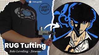 ASMR Rug Tufting | Solo Leveling - Sung Jinwoo (Start To Finish)