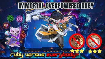OVERCRYSTAL POWERED RUBY IMMORTAL WITH YUKI 3RD SKILL | MLBB MAGIC CHESS BEST SYNERGY COMBO LATEST
