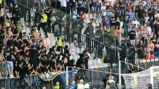 Maribor - Fenerbahçe maçındaki olaylar (Tribün Görüntüleri)