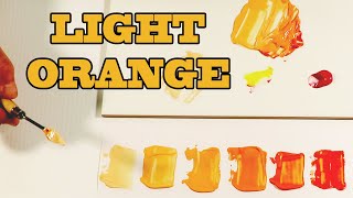 How To Make Light Orange Paint