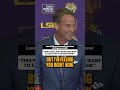 Lane Kiffin wants to TALK like Coach O 🤣 #lsu #lanekiffin