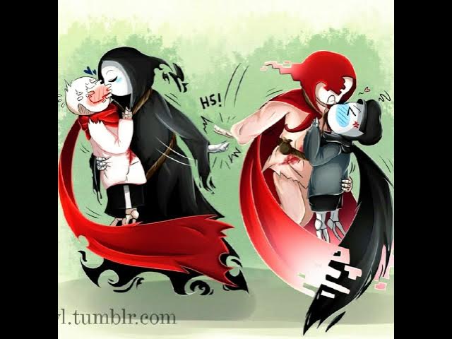 Goth (Fan child do Geno e do Reaper sans( Papercat - Illustrations ART  street