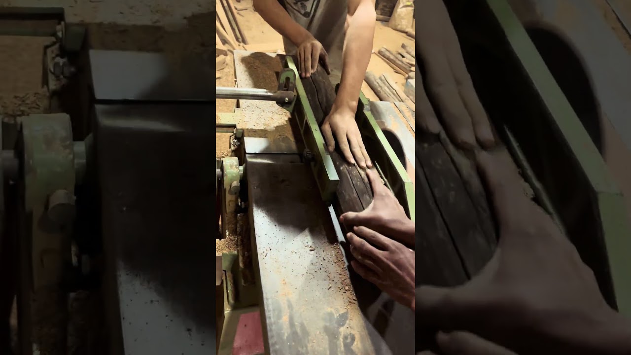 Turning raw wood into something real 🪵✨              