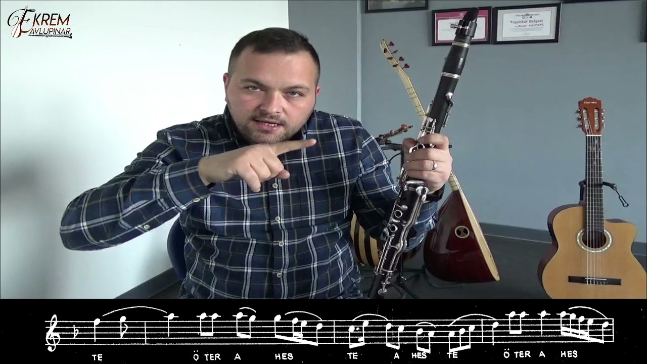 Sol Klarnet Dersi Yeni Başlayanlar İçin Bülbülüm Altın Kafeste Türküsünün İcrası ve Solfeji