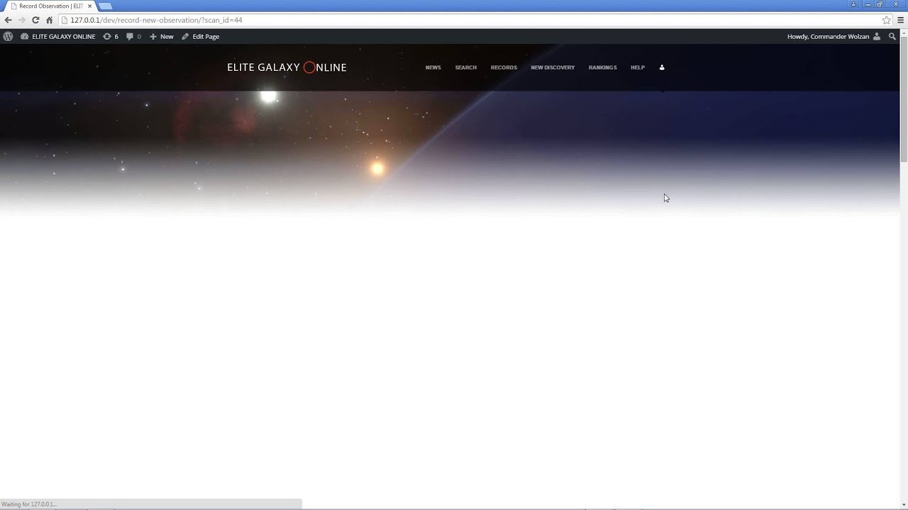 Elite Galaxy Online Advanced Discovery Scanner