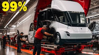 Elon Musk Reveals 2024 Tesla Semi Mass Production Plan