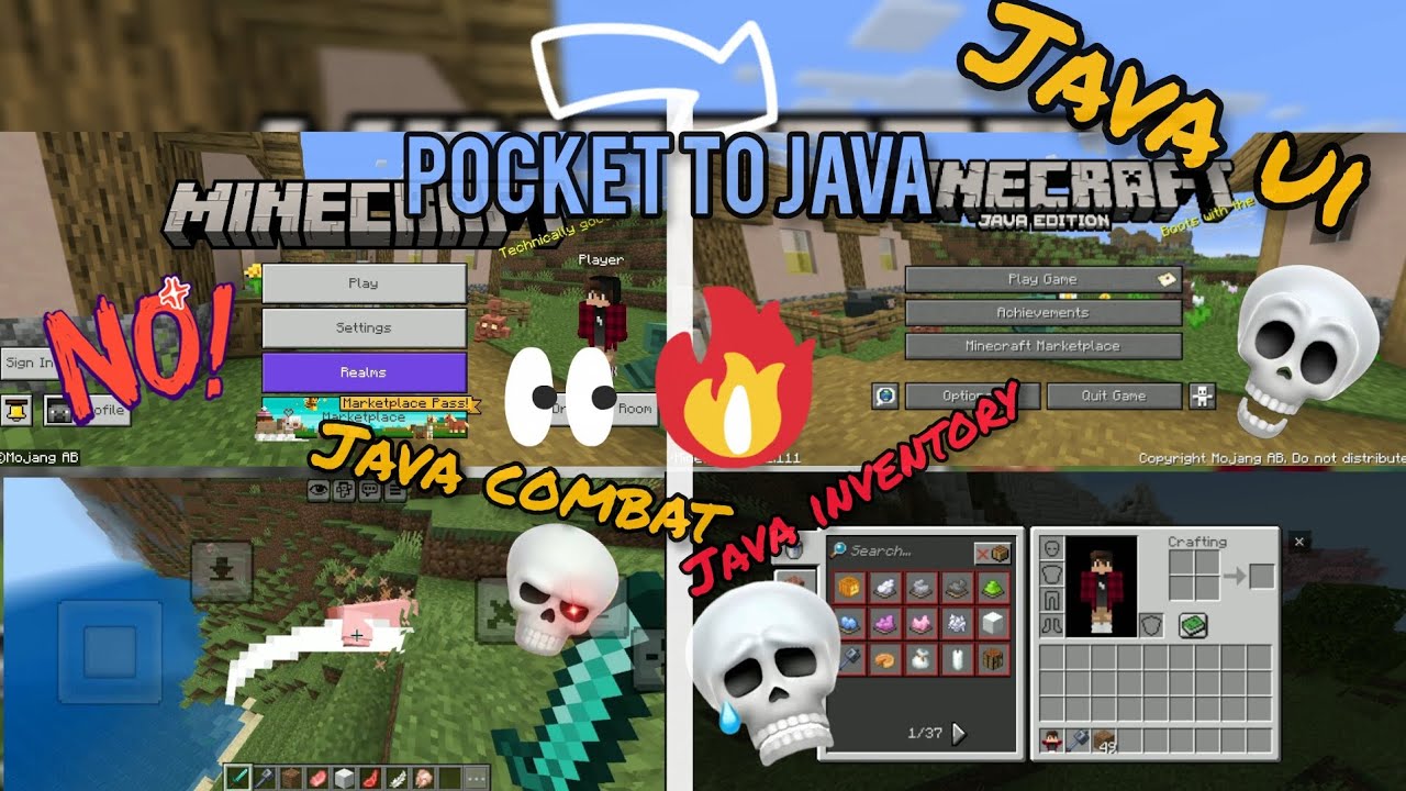 How To Convert Minecraft Pe To Minecraft Java 😍