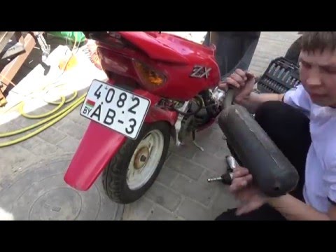 Замена поршневой на 80 СС в скутере HONDA DIO 35