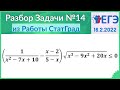 Разбор Задачи №14 из работы Статград от 16 февраля 2022