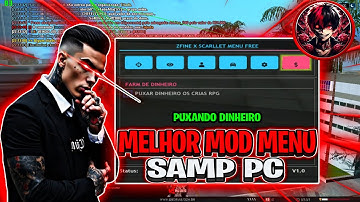 🔥 MELHOR MOD MENU SAMP PC 💸 PUXANDO DINHEIRO NOS CRIAS RPG GRÁTIS!