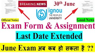 [Breaking News] IGNOU June 2021  Exam Form 