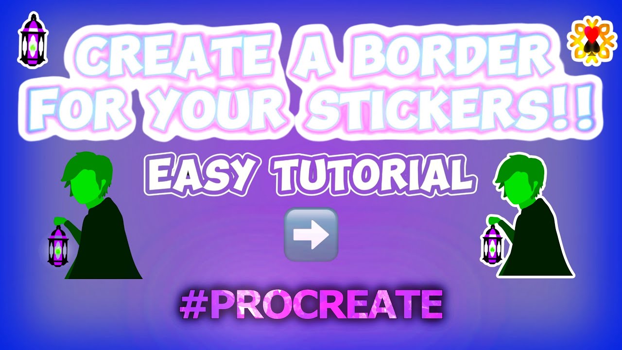 Create a Border for Your Stickers - Easy Tutorial 🪄 