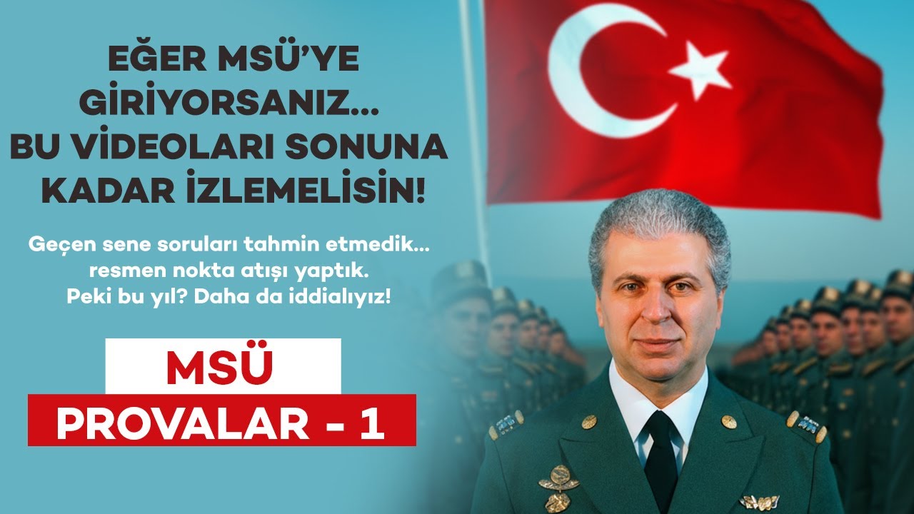 2026 / MSÜ / COĞRAFYA / Hazırlık Provaları-1 | Coğrafya FATİHİ